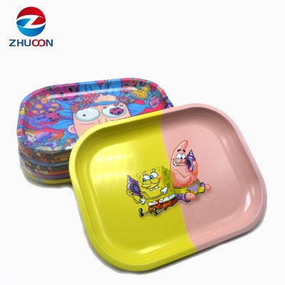 Cheap Wholesale Onuoss Smoking Shop Custom Metal Tin Rolling Tray