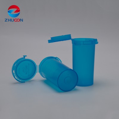 High quality wholesale Empty Squeeze Vial Medical Herb Spice Containers Pop Top Bottles