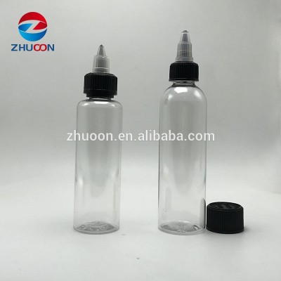 USA market 30 ml 60 ml 100 ml 120 ml 250 ml 500 ml 1000 ml black childproof PET squeeze plastic twist cap bottle